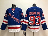 New York Rangers 93 Mika Zibanejad Blue Adidas Stitched Jersey,baseball caps,new era cap wholesale,wholesale hats